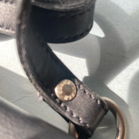 GUC Coach Chelsea Swingpack/Saddle Black Leather Crossbody Purse - Picture 3 of 11